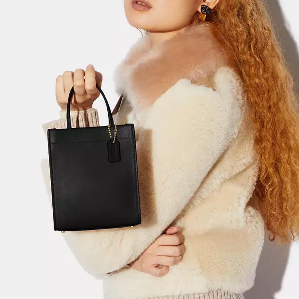 Coach mini leather tote